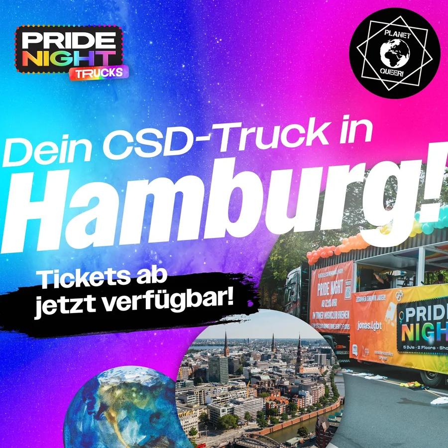 CSD HAMBURG PRIDE NIGHT TRUCK am 03.08.2024 in Hamburg 